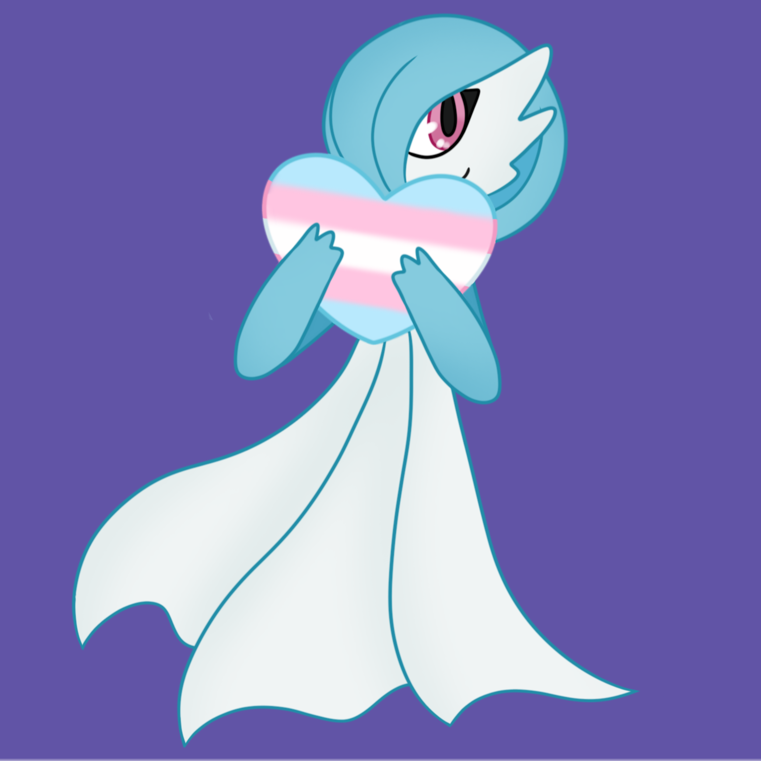 Transgender pride Gardevoir sticker