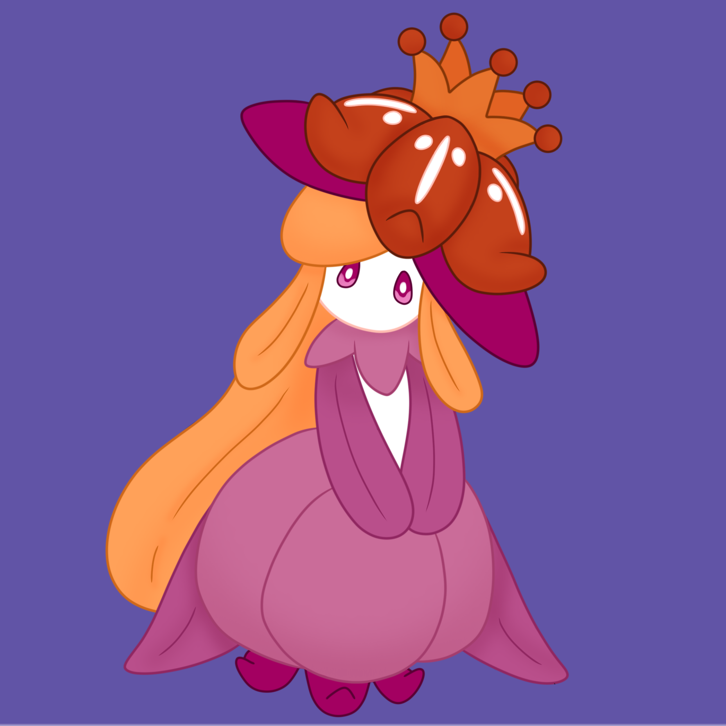 Lesbian pride Lilligant sticker